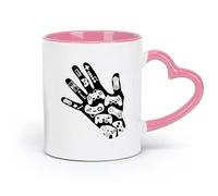 DEBINGY ceramica Tazza in ceramica originale Gamer Hand Videogioco Sala giochi Controller di gioco Sala giochi （11oz/320ml） Bar o regalo Rosa