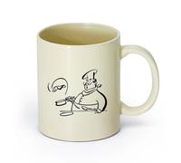 DEBINGY ceramica Tazza regalo originale Cucina Cucina Chef Sala da pranzo Mobile Ristorante （11oz/320ml） per bevande calde, latte macchiato, cappuccino Giallo chiaro