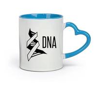 DEBINGY ceramica Tazze bianche Laboratorio di Scienze Genealogia Biologia Lettere Molecole di DNA Scuola （11oz/320ml） Lavabile in lavastoviglie Blu