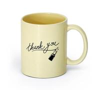 DEBINGY ceramica Tazze da caffè con manico Grazie al salone di bellezza, trucco e cosmetici, pomata （11oz/320ml） Porcellana fine (ceramica) Beige