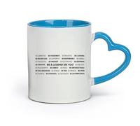 DEBINGY ceramica Tazze da caffè e tè Diventa una leggenda Lavoro di squadra Affari I nostri valori Esercizio Citazioni motivazionali ispiratrici （11oz/320ml） per ufficio, casa Blu