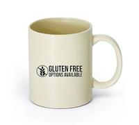 DEBINGY ceramica Tazze da caffè e tè Negozio di dolci e pasticceria che offre prodotti da forno e prodotti da forno senza glutine （11oz/320ml） per casa e ufficio Giallo chiaro