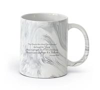 DEBINGY ceramica Tazze da caffè e tè Perché io conosco il piano Geremia 29:11 Signore Versetti della Bibbia Speranza Parole Gesù Religione （11oz/320ml） per espresso Nero marmo