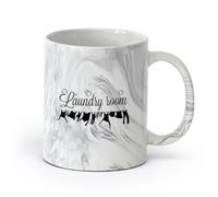 DEBINGY ceramica Tazze da caffè, tazze da tè e caffè Lavare i vestiti in lavanderia con il bagnoschiuma （11oz/320ml） per tè, caffè, latte, cappuccino Nero marmo