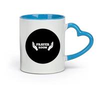 DEBINGY ceramica Tazze da caffè, tazze da tè e caffè Sala di preghiera Chiesa Religione Pietà cristiana （11oz/320ml） Lavabile in lavastoviglie Blu