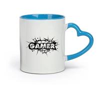 DEBINGY ceramica Tazze da tè e caffè eleganti Sala giochi dei giocatori Sala giochi dei giocatori （11oz/320ml） Perfetto per cucine, ristoranti e bar, ottima idea regalo Blu