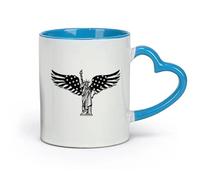 DEBINGY ceramica Tazze da tè e caffè Statua della Libertà, monumento alla bandiera americana, patriottismo di New York City （11oz/320ml） per casa e ufficio Blu