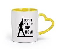 DEBINGY ceramica Tazze grandi da tè, caffè e cioccolata calda Non fermarmi adesso （11oz/320ml） Caffè, tè, latte macchiato, latte, cacao, succhi di frutta e altre bevande calde Giallo