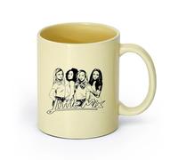 DEBINGY ceramica Tazze in ceramica per caffè, latte e tè Retro Musicians Band Music Bar Classic （11oz/320ml） Ottimo per casa, ufficio, bar, idee regalo Beige