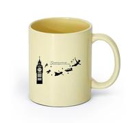 DEBINGY ceramica Tazze in gres per caffè, tè, Cartone animato da sogno del fattorino di Pietro il Grande （11oz/320ml） e bevande calde, espresso Beige