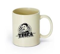 DEBINGY ceramica Tazze in gres per caffè, tè, Logo e citazione scientifica - Aula didattica scientifica （11oz/320ml） Ottimo regalo per gli innamorati Giallo chiaro