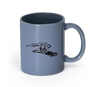 DEBINGY ceramica Tazze per cioccolata calda Sala giochi per corse su strada americane Amo il ciclismo （11oz/320ml） per Tè, caffè e bevande calde Blu grigio