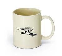 DEBINGY ceramica Tazze per cioccolata calda Sala giochi per corse su strada americane Amo il ciclismo （11oz/320ml） per Tè, caffè e bevande calde Giallo chiaro