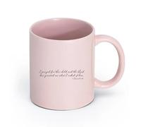 DEBINGY ceramica Tazze resistenti Prego per questo bambino, Dio esaudisca i miei desideri. Versetti della Bibbia Cristiani. （11oz/320ml） Ristorante, ufficio Rosa
