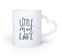 DEBINGY Manico in ceramica a forma di cuore Tazze in ceramica per caffè, latte e tè Modello del bosco per neonato 11oz/320ml Ufficio, casa, bar, lavabile in lavastoviglie e adatto al microonde