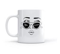 DEBINGY Tazza da caffè elegante Tu citazioni fantastiche e ispiratrici per il salone di bellezza （11oz/320ml） per tè, caffè, latte, cappuccino