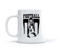 DEBINGY Tazza in ceramica per caffè, tè e cacao Calcio Ragazza Sport Adolescenza （11oz/320ml） Lavabile in lavastoviglie, adatto al microonde, per ufficio e casa