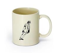 DEBINGY Tazze da caffè in bianca Musicista Retro Trend Stile Superstar （11oz/320ml） per caffè, zuppa, tè, latte, latte macchiato, cioccolata calda, donna, uomo Giallo chiaro