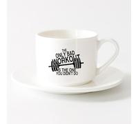 DEBINGY Tazze da caffè, tazze da tè e caffè Owl Cafe Kitchen Cake Cafe Tea House Animals （6oz/175ml） Ottimo per casa, ufficio, bar, idee regalo，Set di tazze da tè con piattini (bianchi)