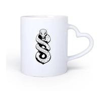 DEBINGY Tazze da caffè, tazze da tè e caffè un serpente arrotolato perfetto 11oz/320ml Caffè, tè, latte macchiato, latte, cacao, succhi di frutta e altre bevande calde