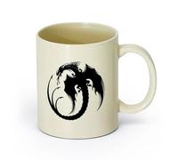 DEBINGY Tazze in per caffè, latte e tè Stanza dei ragazzi del drago （11oz/320ml） per caffè, zuppa, tè, latte, latte macchiato, cioccolata calda, donna, uomo Giallo chiaro