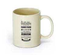 DEBINGY Tazze resistenti In questa casa le regole dello spagnolo In questa casa le regole dello spagnolo Citazioni d'amore per la famiglia （11oz/320ml） per espresso Giallo chiaro