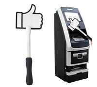 Debit Wand - Fun Thumb Up Design, 3D Printed Contactless Holder, Creative Payment Stick, Novelty Checkout Accessory | Holder Wand, Kids Adults Shopping Store Party Prank