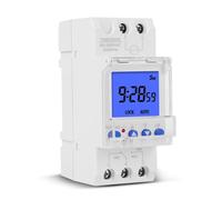DEBLAN Orologio elettronico programmabile da 1 Secondo a 168 Ore 16A 30A 110V 220V Timer con Display LCD retroilluminato con Funzione di Blocco (Color : 30A)