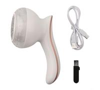 Debobbler ricaricabile USB per vestiti, efficiente rasoio portatile in tessuto con lama aggiuntiva per ripristinare l'aspetto dei tessuti (bianco)