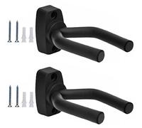 Debonice 2 Pacco Supporto per Chitarra Muro Gancio Montaggio a Parete per Chitarra Acustica Elettrica Bass Ukulele Violino (2 pezzi)