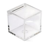 Debora Carlucci Scatolina Portaconfetti in Plexiglass Acrilico Cubo Trasparente 8x8x8 cm Scatole Porta Confetti per Bomboniera,Comunione,Lauree,Matrimonio,Battesimo,Nascita con Coperchio (1)