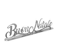 Debora Carlucci Scritta in Plexiglass Acrilico Buon Natale Corsivo 40 cm Design Moderno Decorazioni Natalizie Idee Regalo Addobbi Natalizi per la Casa o Ufficio 100% Made in Italy (Argento, 40 cm)