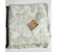 DEBORAH CONNOLLY Asciugamano Beige Taupe Shell Starfish Coastal Bagno