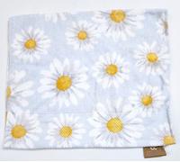 DEBORAH CONNOLLY Azzurro, Bianco Giallo Margherita Cotone Bagno, Mano Telo, Dito