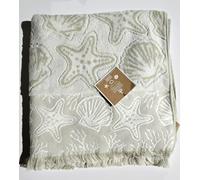 DEBORAH CONNOLLY Beige, Crema Conchiglia Stella Marina Coastal Bagno O Mano Telo