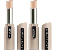 Deborah Correttore 24ORE Perfect N.02 Light Rose, Lunga Tenuta, copre Occhiaie e Piccole Imperfezioni Cutanee, dona un Effetto Opaco Naturale (Confezione da 2)