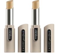 Deborah Correttore 24ORE Perfect N.04 Medium Beige, Lunga Tenuta, copre Occhiaie e Piccole Imperfezioni Cutanee, dona un Effetto Opaco Naturale (Confezione da 2)