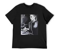 Deborah De Luca Sports Fan Fashion Men's T-Shirt Short Sleeve Black XXL