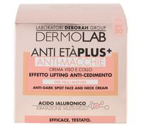 Dermolab - Crema Viso e Collo Giorno, per Pelli Mature, con Acido Ialuronico, Effetto Idratante e Protettivo, Protegge dall'Inquinamento, Dermatologicamente Testato, SPF 20 50 ml