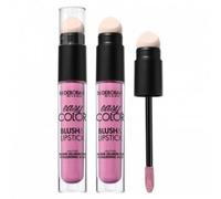 Deborah Milano - Blush & Lipstick Easy Color, 05 Rose Glow, con Acido Ialuronico e Olio di Mandorle Dolci, Colore Intenso e Long Lasting su Guance e Labbra, 30ml