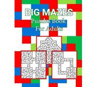 Deborah Delapaz Publisher Big Mazes Puzzles Book For Adults (Tascabile)