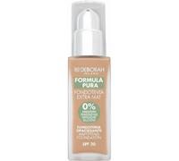 Deborah Fondotinta Extra Mat Formula Pura N.03 Sand SPF20, Senza Parabeni, con Attivi Anti-Sebo e Anti-Shine per un Finish Extra Opaco e Pori minimizzati