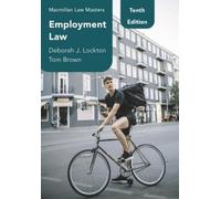 Deborah J. Lockton Tom Brown Employment Law (Tascabile) Hart Law Masters