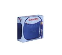 Deborah Milano Beauty Kit Obag Gummy Mini Bag Blue | Idea Regalo Make up, contiene Mascara Instant Maxi Volume Blue e Matita 2in1 Gel Glitter Blue