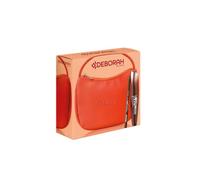 Deborah Milano Beauty Kit Obag Gummy Mini Bag Orange | Idea Regalo Make up, contiene Mascara Instant Brown e Matita 2in1 Gel Marrone Mat