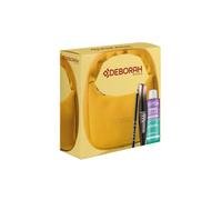 Deborah Milano Beauty Kit Obag Moonbag Senape | Idea Regalo Make up, contiene Mascara Instant Extra Black, Matita Nera 24Ore, Struccante Bifasico Dermolab 50ml