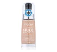 Deborah 24ORE Fondotinta Nude Perfect N.03, Idratante e leggero, Lunga Tenuta, Effetto Nude, Texture Fluida dalla Coprenza Media, per un Incarnato Uniforme, Radioso e Vellutato