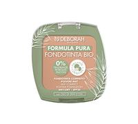 Deborah Milano - Fondotinta Compatto Demi Mat BIO Formula Pura Colore: Caramel 4 - SPF 20, cruelty free vegano, senza fragranze, petrolati e siliconi