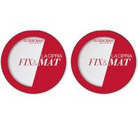 Deborah Milano - La Cipria Fix&Mat N.00, Cipria Invisibile e Opacizzante (Confezione da 2)