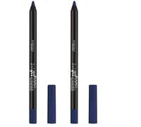 Deborah Milano - Matita Occhi 2 in 1 Kajal e Eyeliner Waterproof, 09 Deep Blue, a Lunga Durata, Tratto Ultra-pigmentato e Cremoso, Dona uno Sguardo Intenso e Definito, 1.4 gr (Confezione da 2)